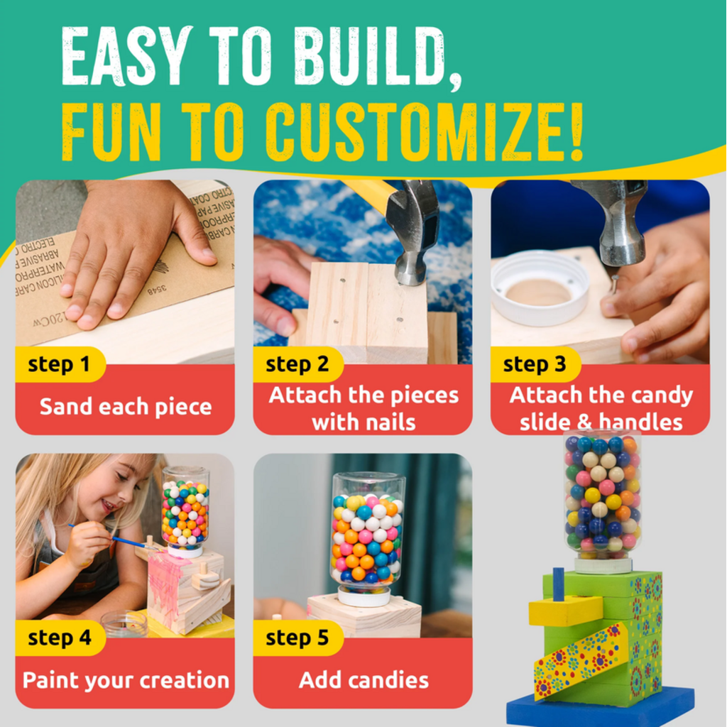 SPARKJUMP CANDY DISPENSER WOOD WORKING KIT