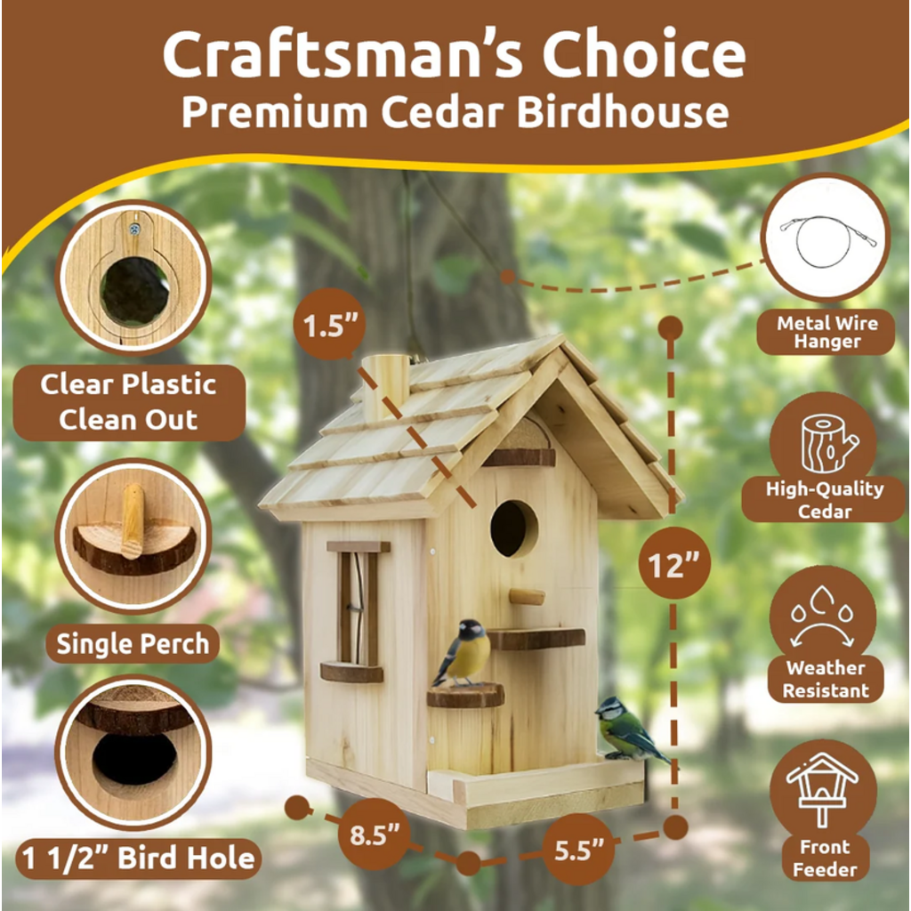SPARKJUMP PREMIUM BIRDHOUSE WOODWORKING KIT