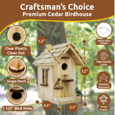 SPARKJUMP PREMIUM BIRDHOUSE WOODWORKING KIT