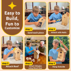 SPARKJUMP PREMIUM BIRDHOUSE WOODWORKING KIT