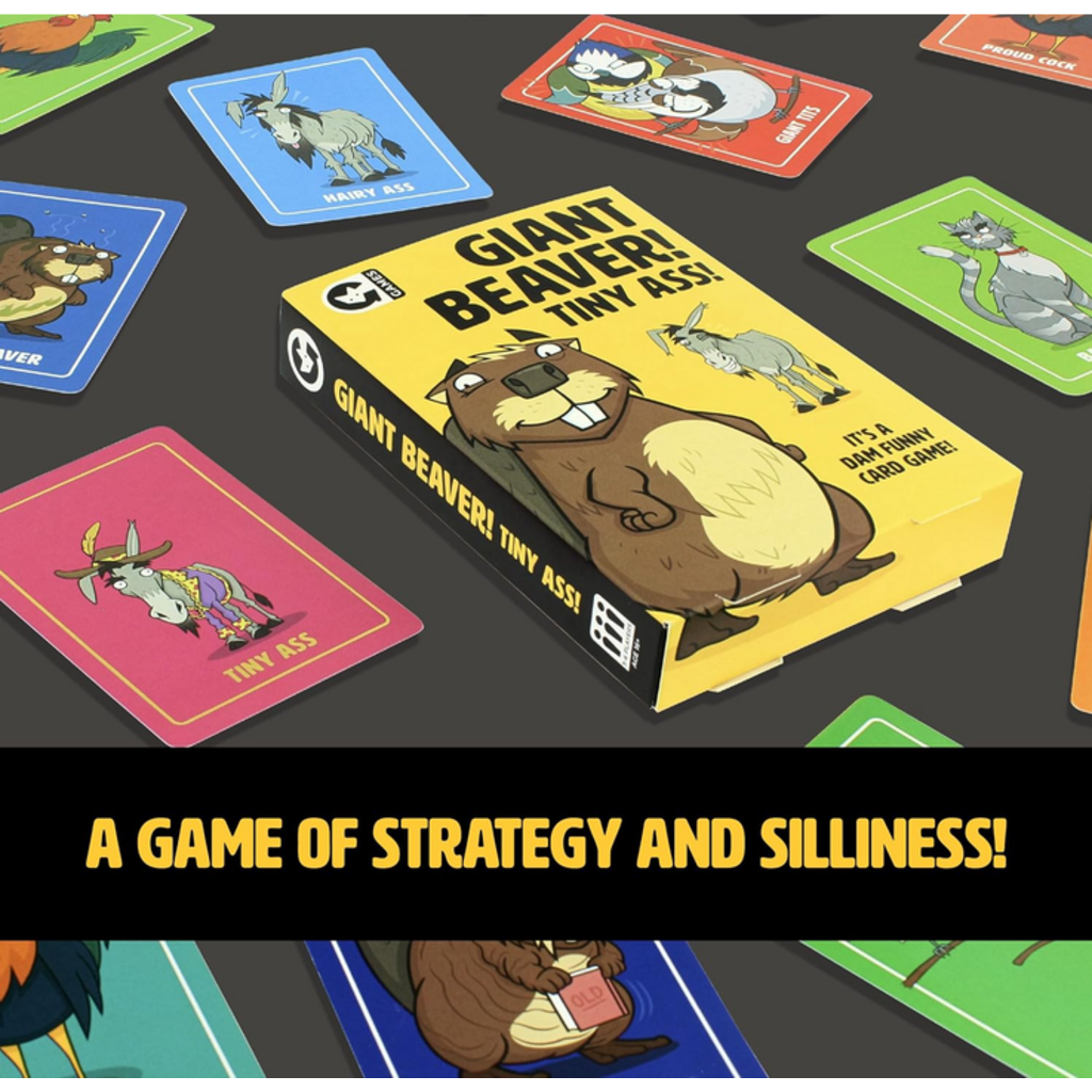 GINGER FOX GIANT BEAVER! TINY ASS! CARD GAME