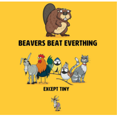 GINGER FOX GIANT BEAVER! TINY ASS! CARD GAME