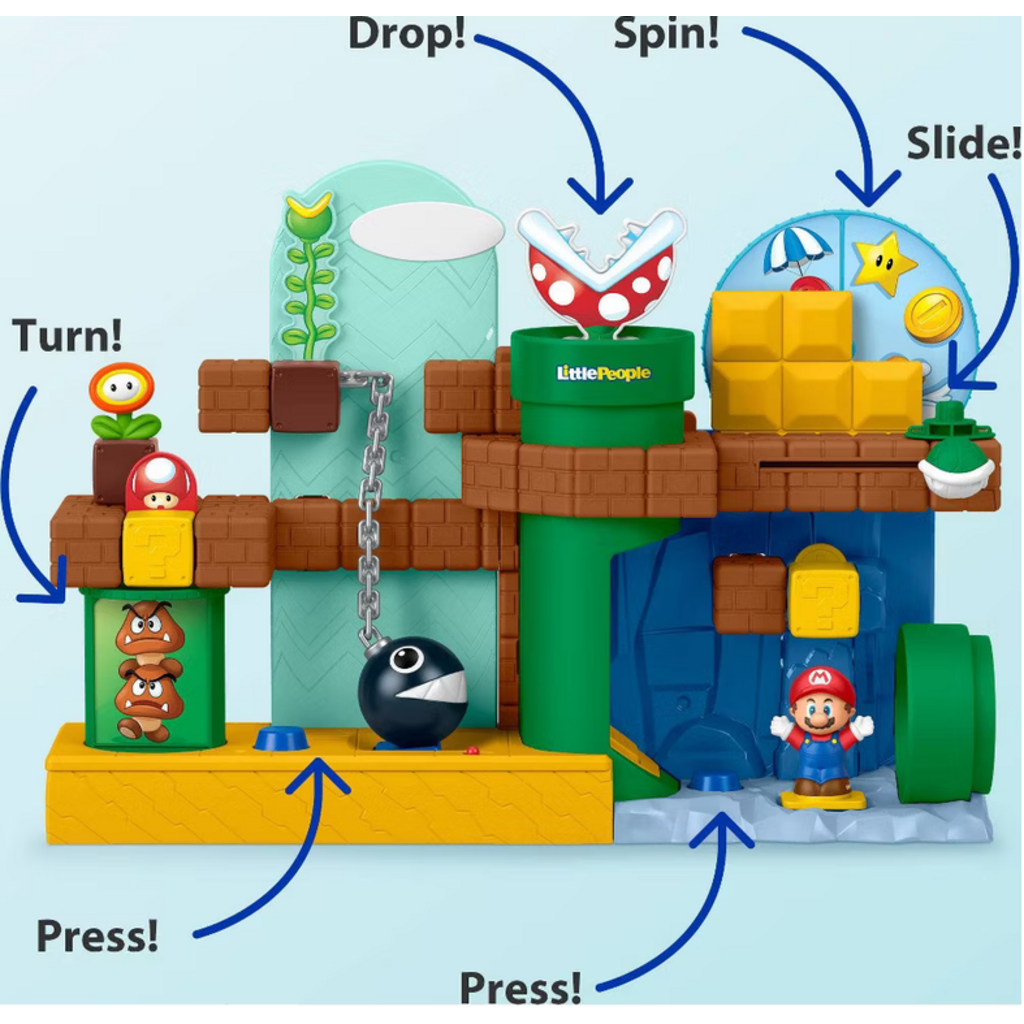LITTLE PEOPLE LITTLE PEOPLE MY MARIO MARTIO’S ADVENTURE PLAYSET