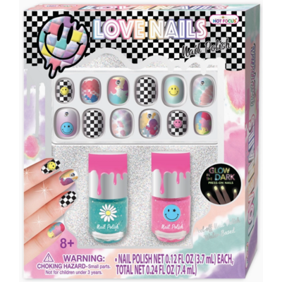 HOT FOCUS LOVE NAILS COOL VIBES