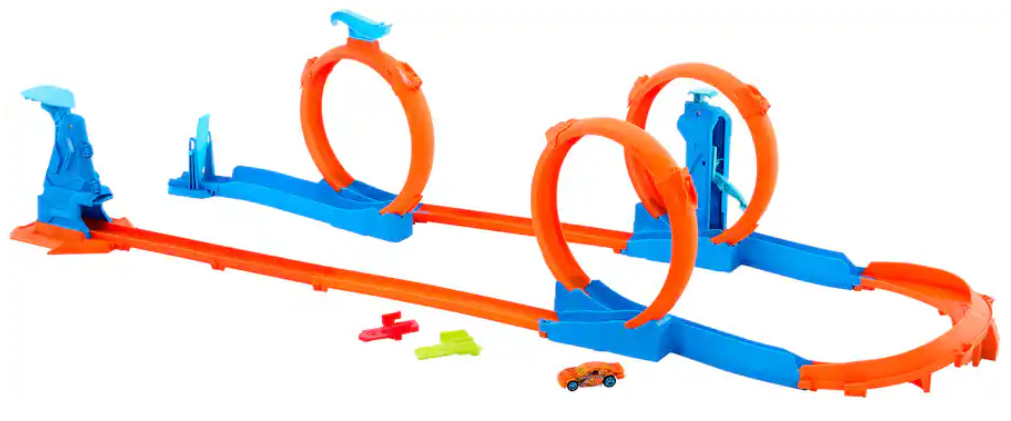 HOT WHEELS TRACK CREATOR TRIPLE LOOP SPEED KIT
