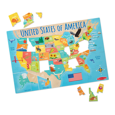 MELISSA AND DOUG USA MAP 51 PC FLOOR PUZZLE