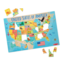 MELISSA AND DOUG USA MAP 51 PC FLOOR PUZZLE