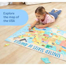 MELISSA AND DOUG USA MAP 51 PC FLOOR PUZZLE