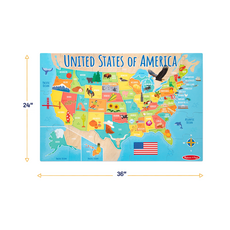 MELISSA AND DOUG USA MAP 51 PC FLOOR PUZZLE