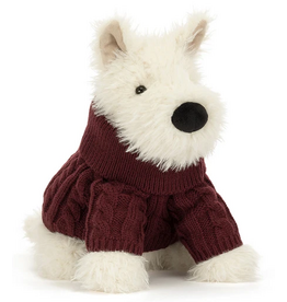 JELLY CAT MUNRO SCOTTIE DOG WINTER JUMPER OUTFIT