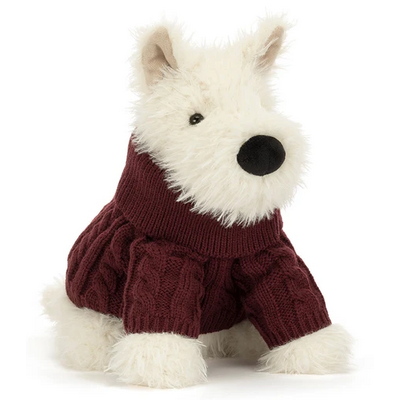 JELLY CAT MUNRO SCOTTIE DOG WINTER JUMPER OUTFIT