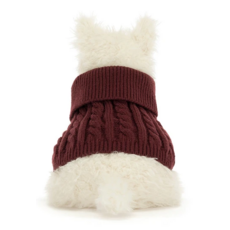 JELLY CAT MUNRO SCOTTIE DOG WINTER JUMPER OUTFIT