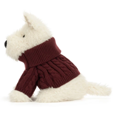 JELLY CAT MUNRO SCOTTIE DOG WINTER JUMPER OUTFIT