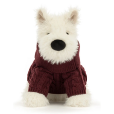 JELLY CAT MUNRO SCOTTIE DOG WINTER JUMPER OUTFIT