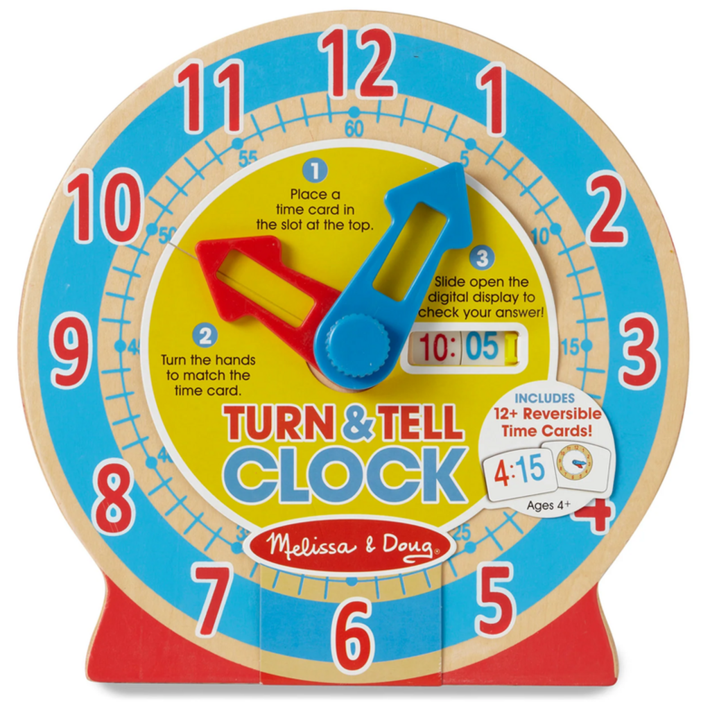 MELISSA AND DOUG TURN & TELL CLOCK