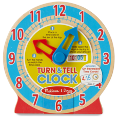 MELISSA AND DOUG TURN & TELL CLOCK