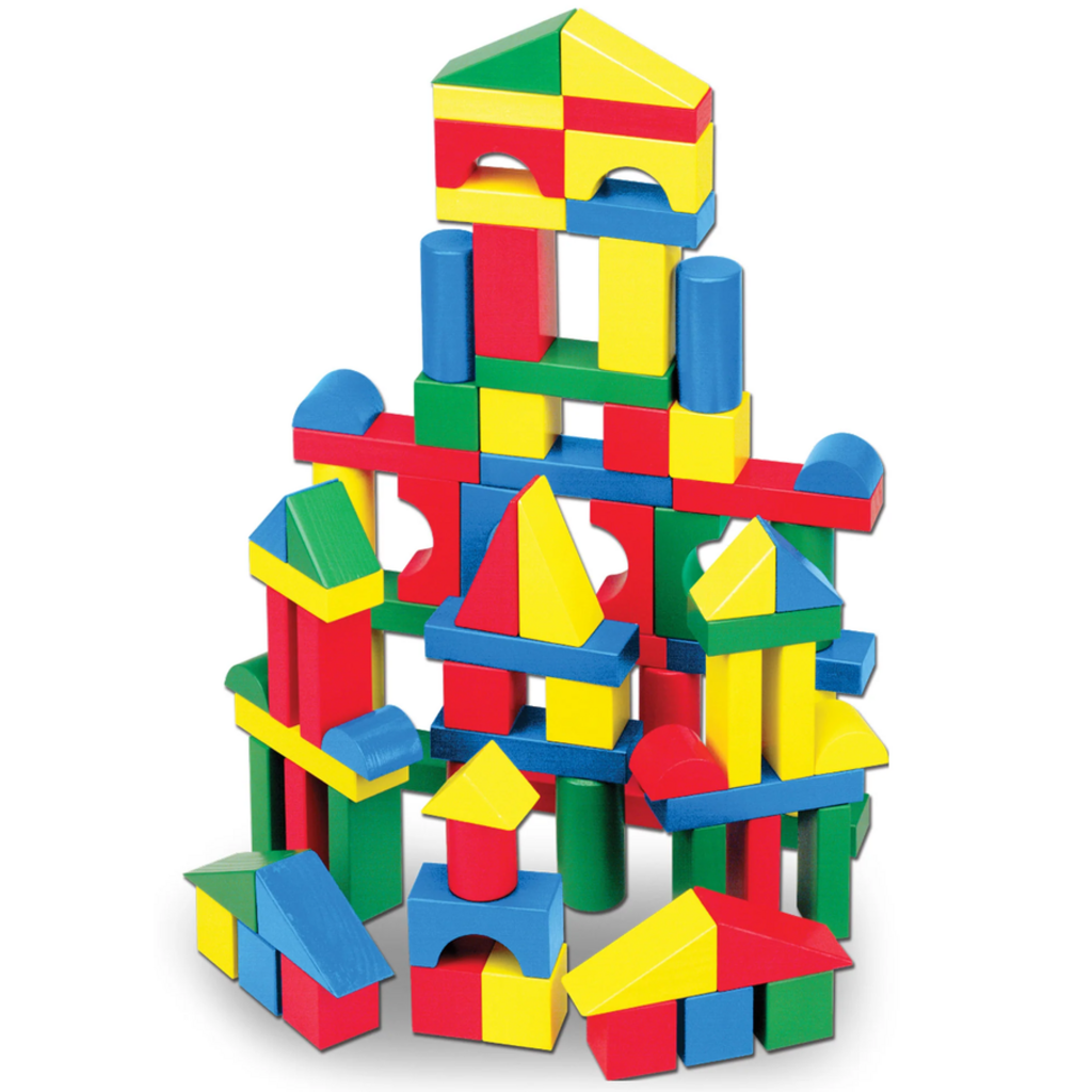MELISSA AND DOUG 100 WOODEN BLOCKS