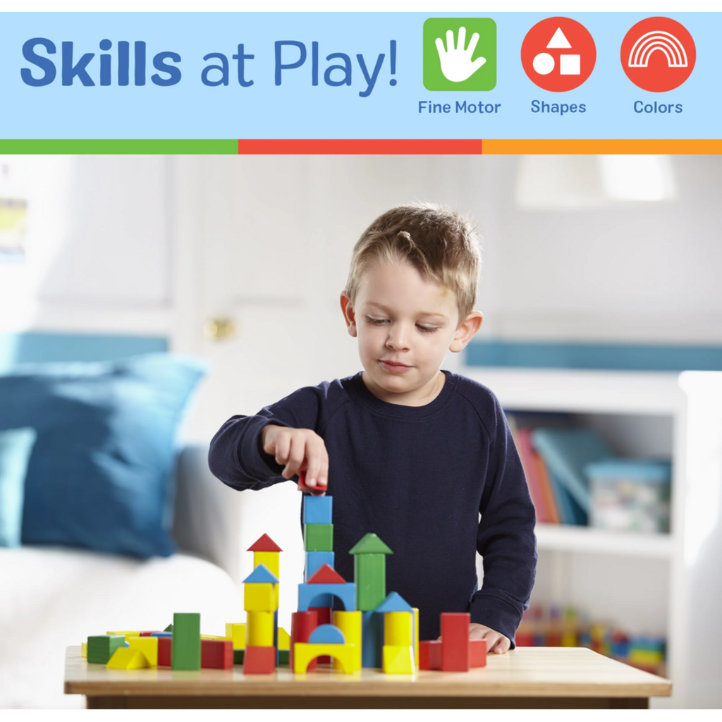 MELISSA AND DOUG 100 WOODEN BLOCKS