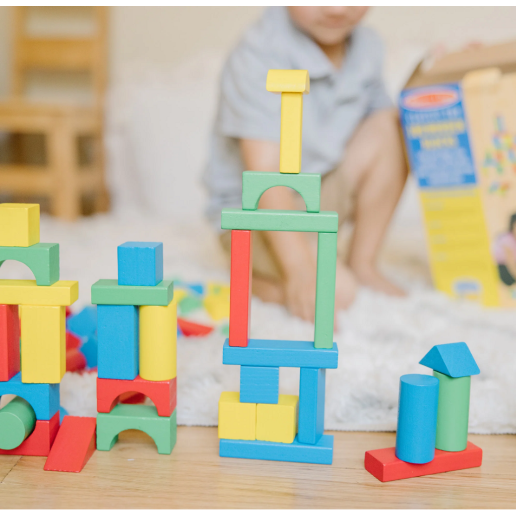 MELISSA AND DOUG 100 WOODEN BLOCKS