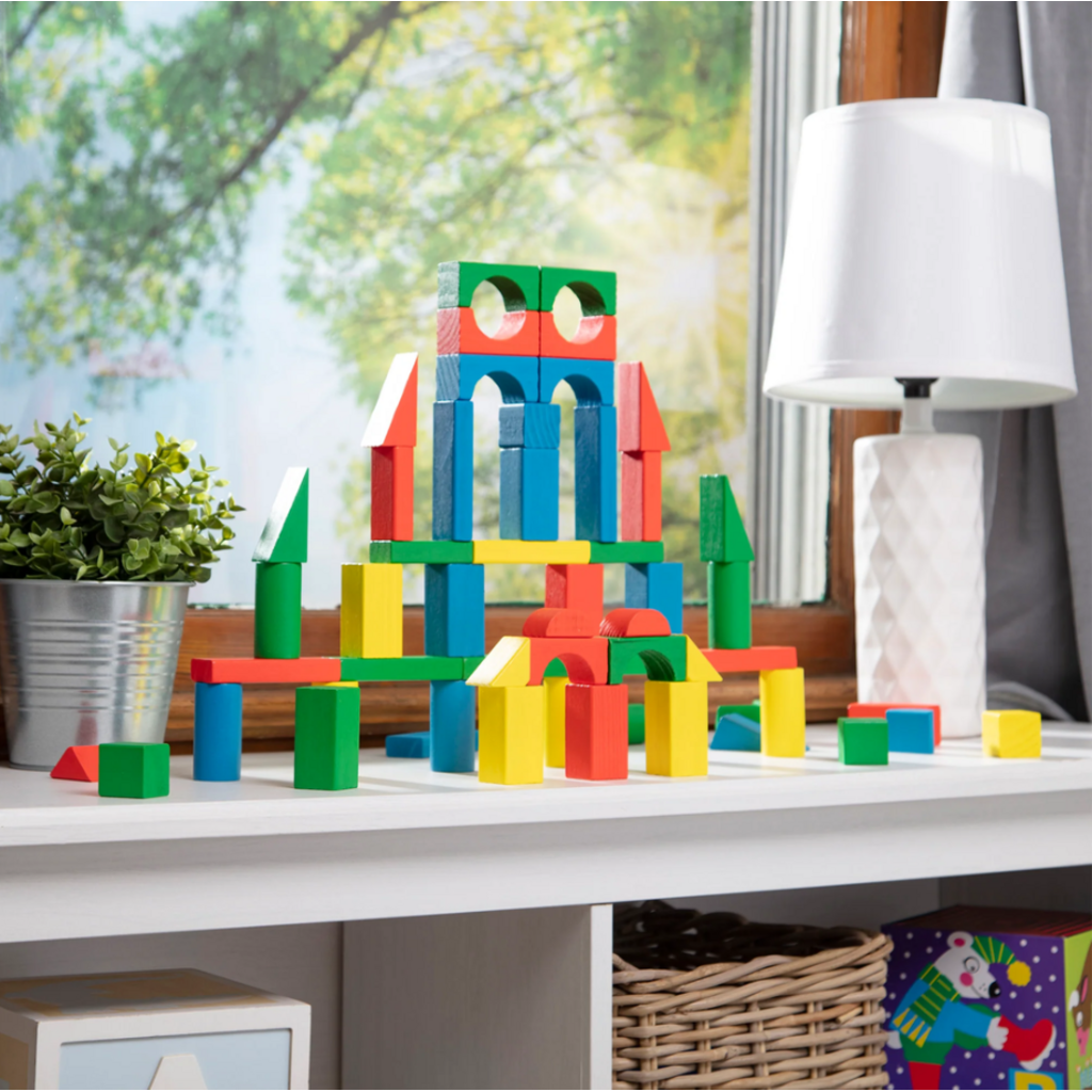 MELISSA AND DOUG 100 WOODEN BLOCKS