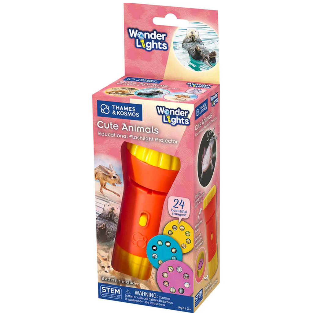 WONDER LIGHTS: CUTE ANIMALS EDUCATIONAL FLASHLIGHT PROJECTOR