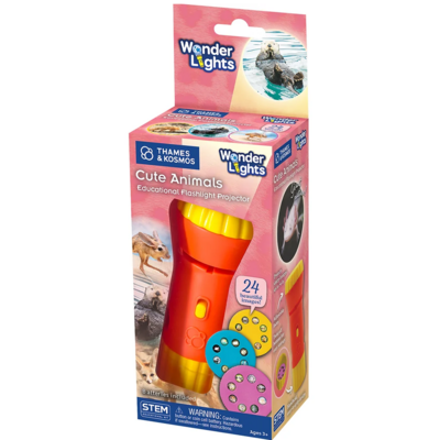 WONDER LIGHTS: CUTE ANIMALS EDUCATIONAL FLASHLIGHT PROJECTOR