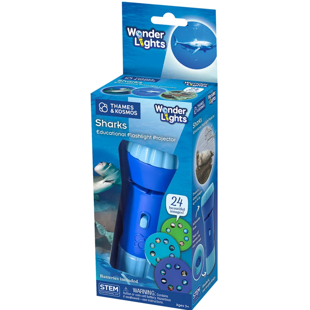 WONDER LIGHTS: SHARKS EDUCATIONAL FLASHLIGHT PROJECTOR
