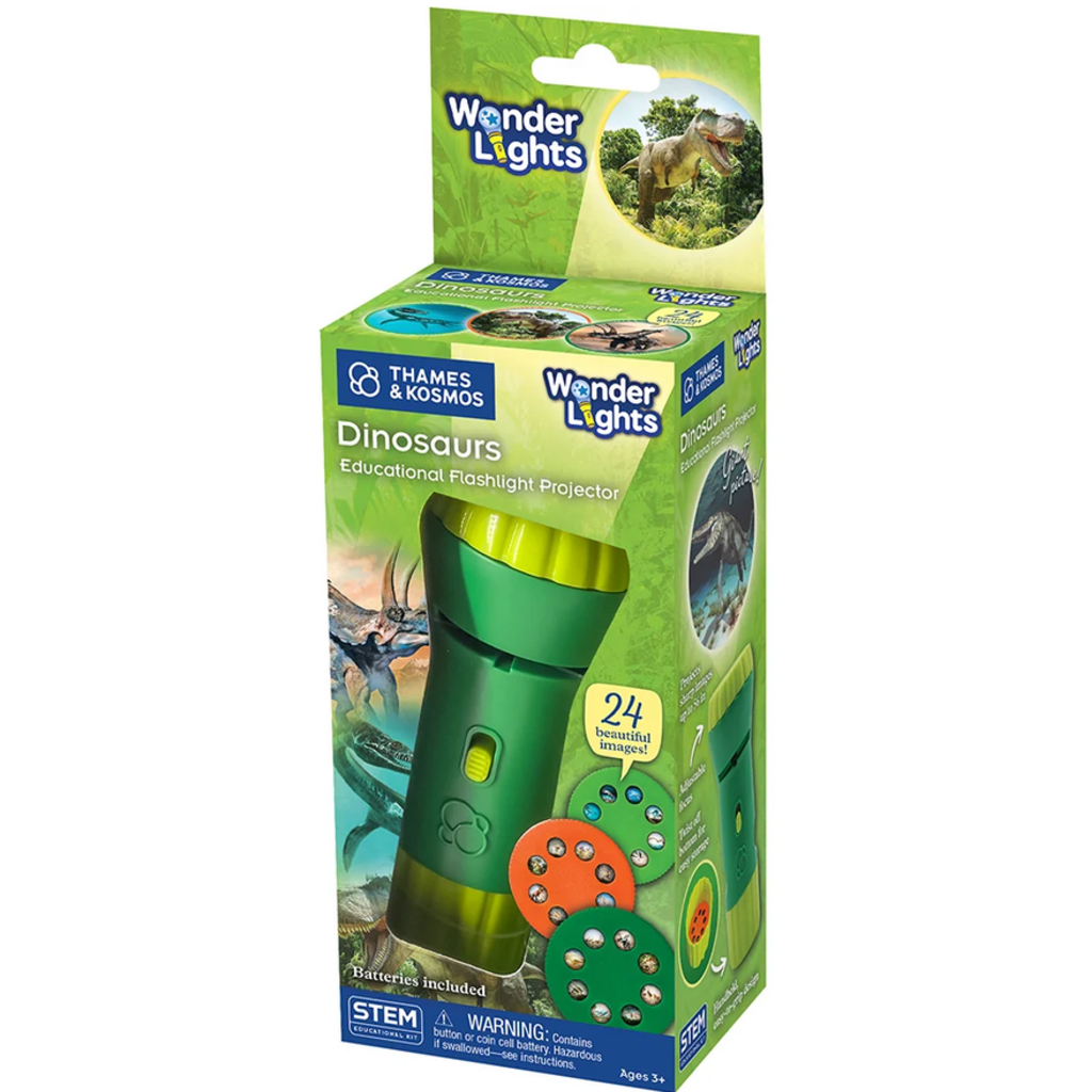 WONDER LIGHTS WONDER LIGHTS: DINOSAURS EDUCATIONAL FLASHLIGHT PROJECTOR
