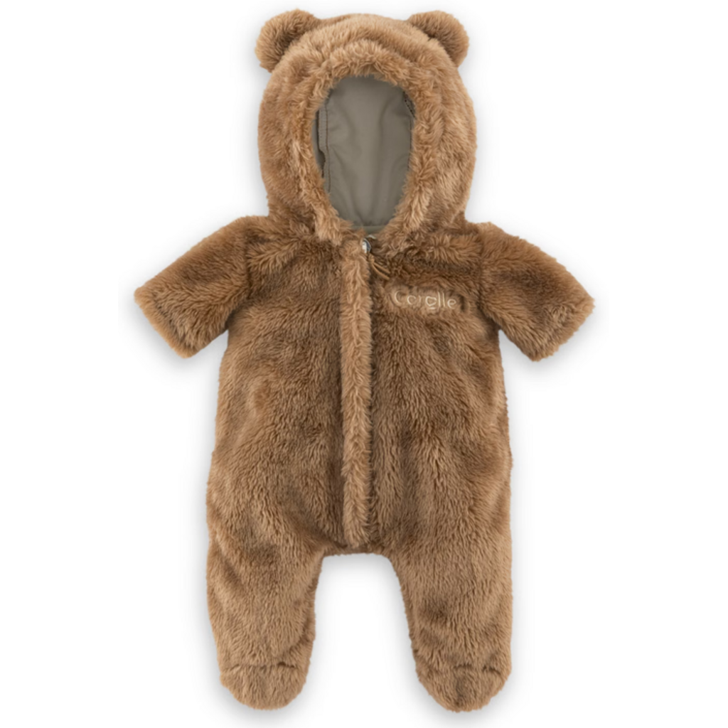 COROLLE 12" DOLL CLOTHES BUNTING BROWN BEAR