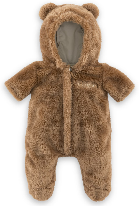 12" DOLL CLOTHES BUNTING BROWN BEAR