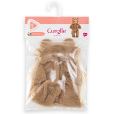 COROLLE 12" DOLL CLOTHES BUNTING BROWN BEAR