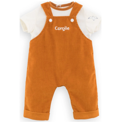 COROLLE 12" DOLL CLOTHES CORDUROY OVERALLS & T-SHIRT*