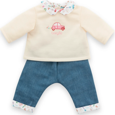 COROLLE 12" DOLL CLOTHES LONG SLEEVE T-SHIRT & JEANS