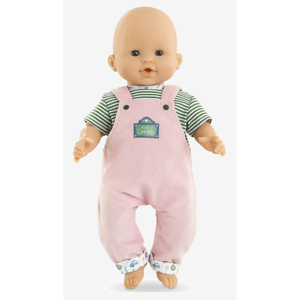 COROLLE 12" DOLL CLOTHES PINK OVERALLS & T-SHIRT