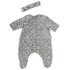 COROLLE 12" DOLL CLOTHES PAJAMAS & HEADBAND GLOW