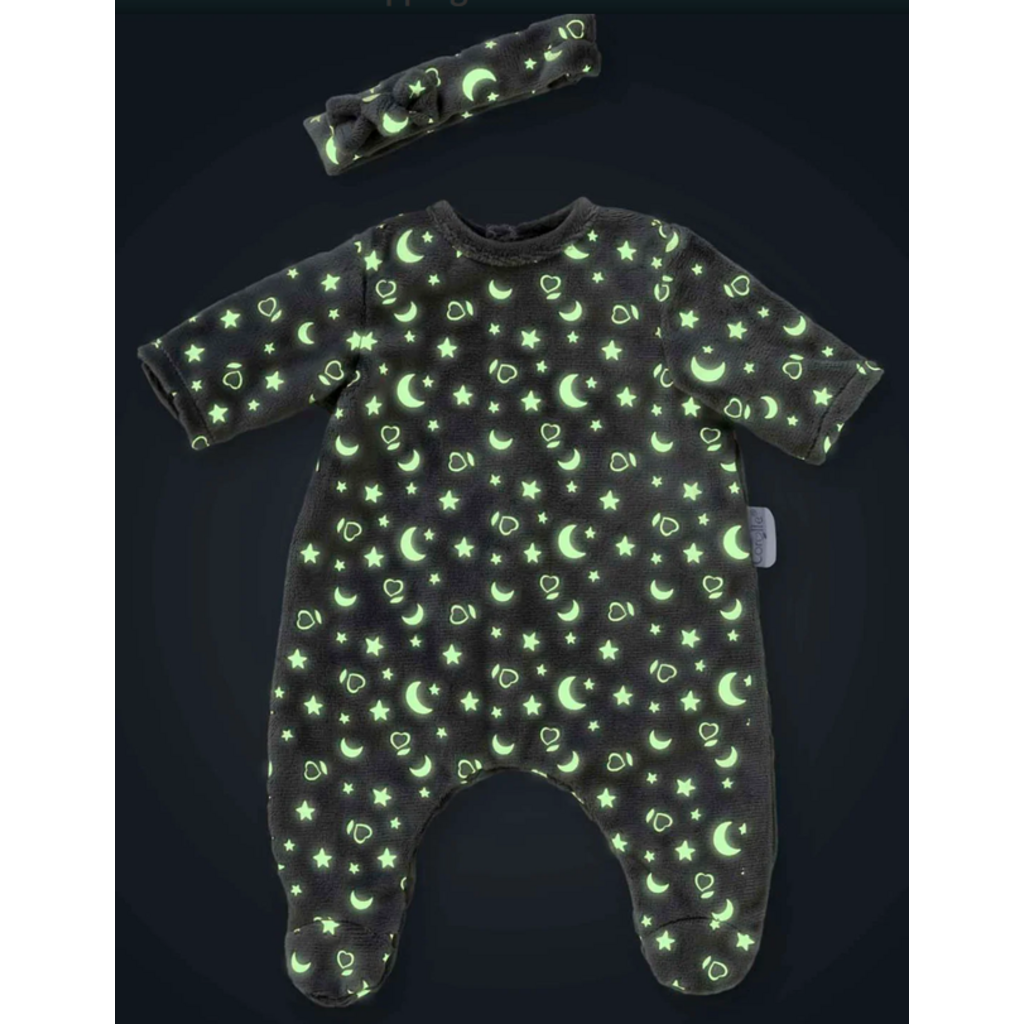 COROLLE 12" DOLL CLOTHES PAJAMAS & HEADBAND GLOW