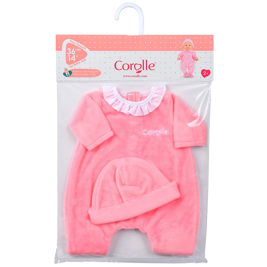COROLLE 12" DOLL CLOTHES PINK PAJAMAS & CAP