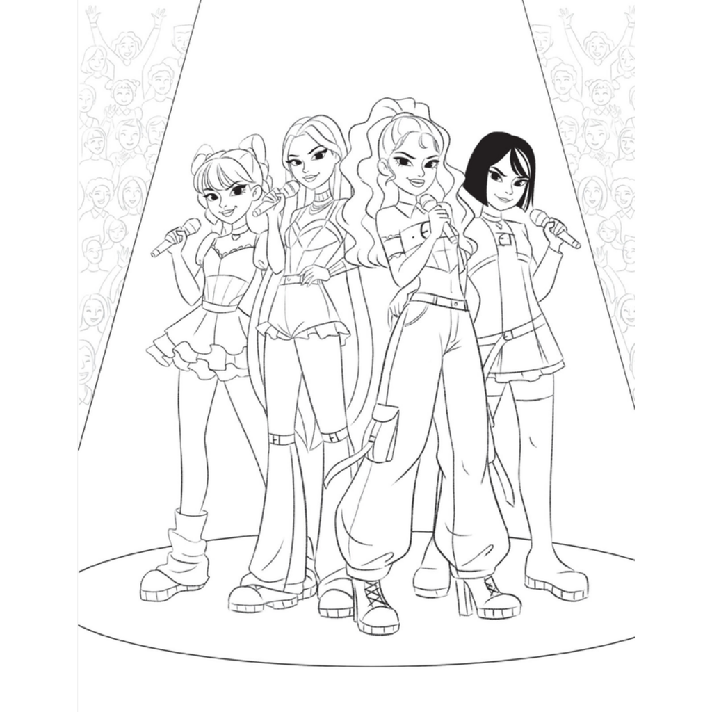 SCHOLASTIC K-POP GIRL POWER COLORING BOOK