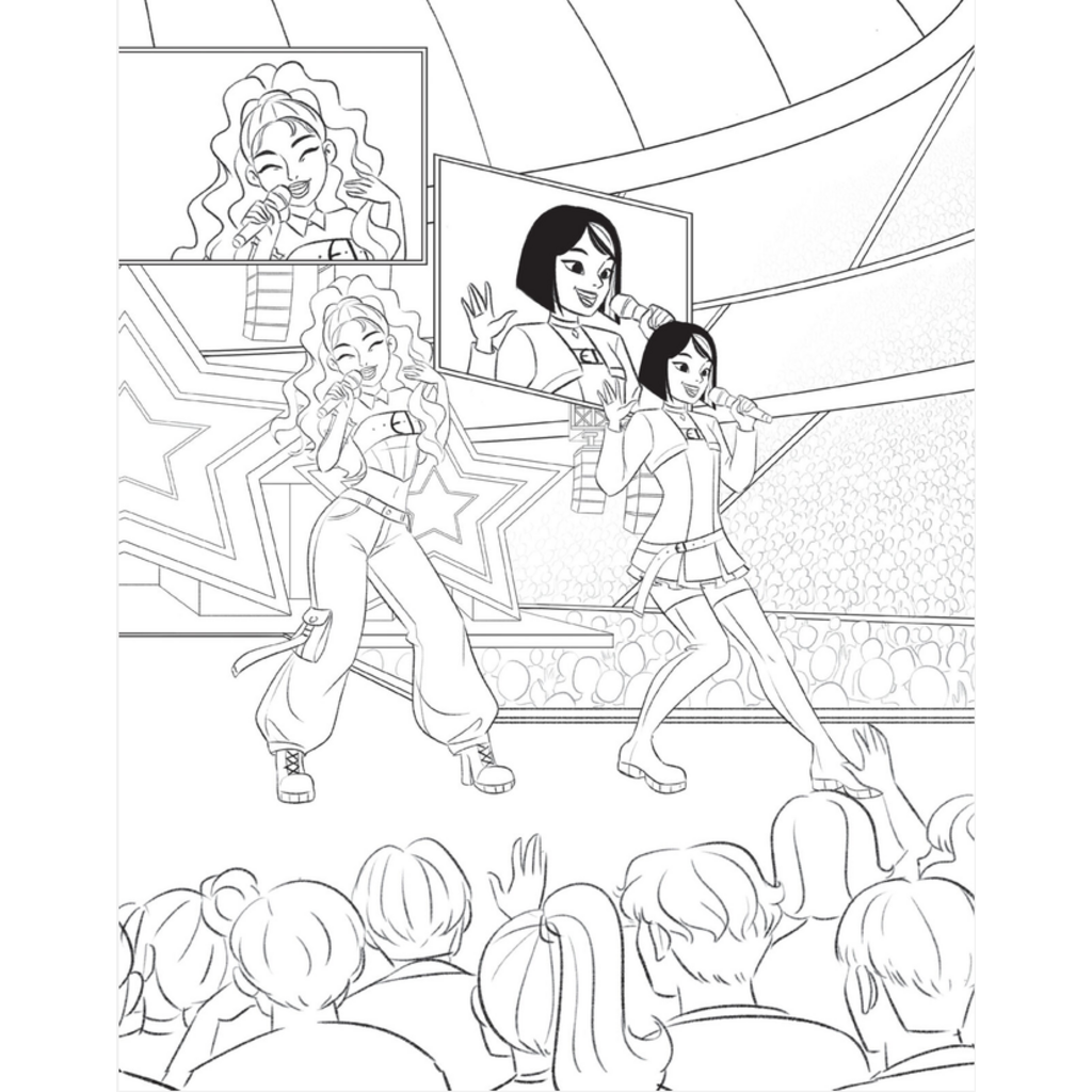 SCHOLASTIC K-POP GIRL POWER COLORING BOOK