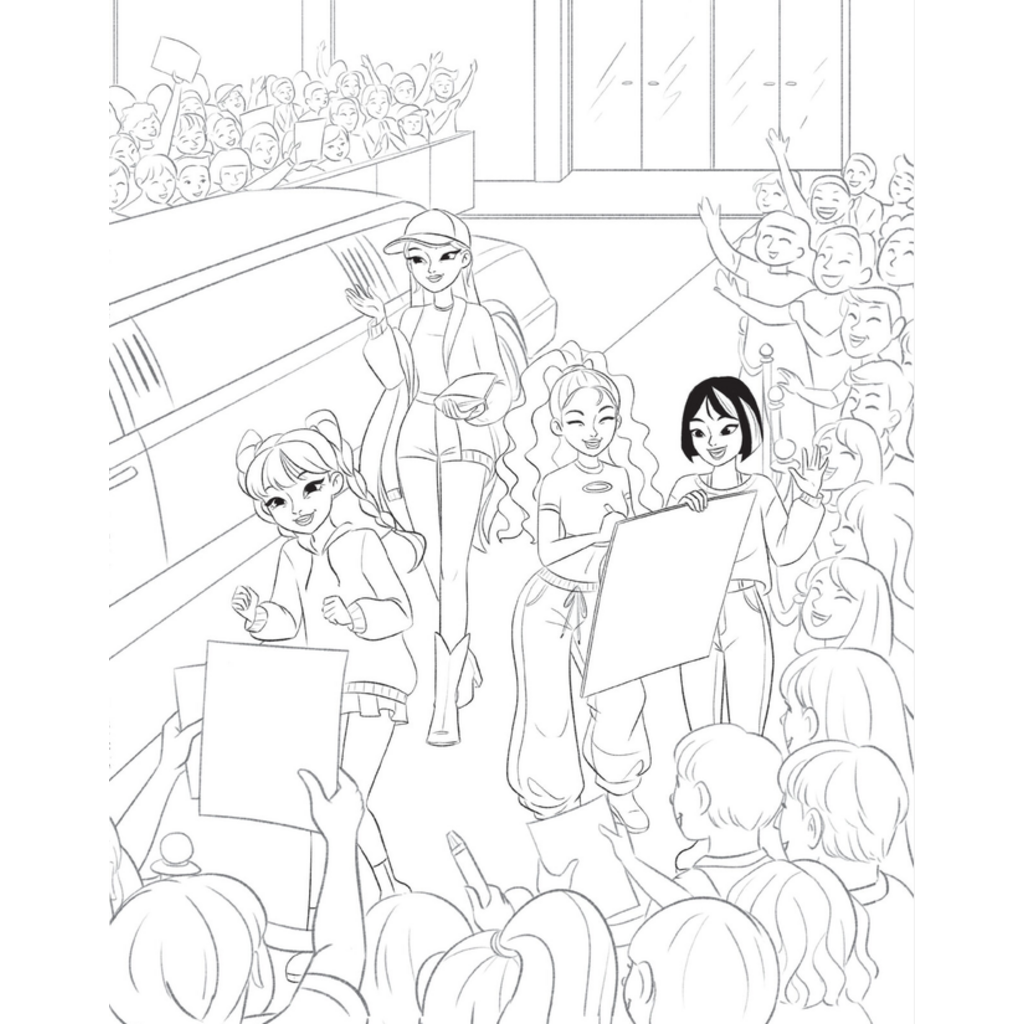 SCHOLASTIC K-POP GIRL POWER COLORING BOOK