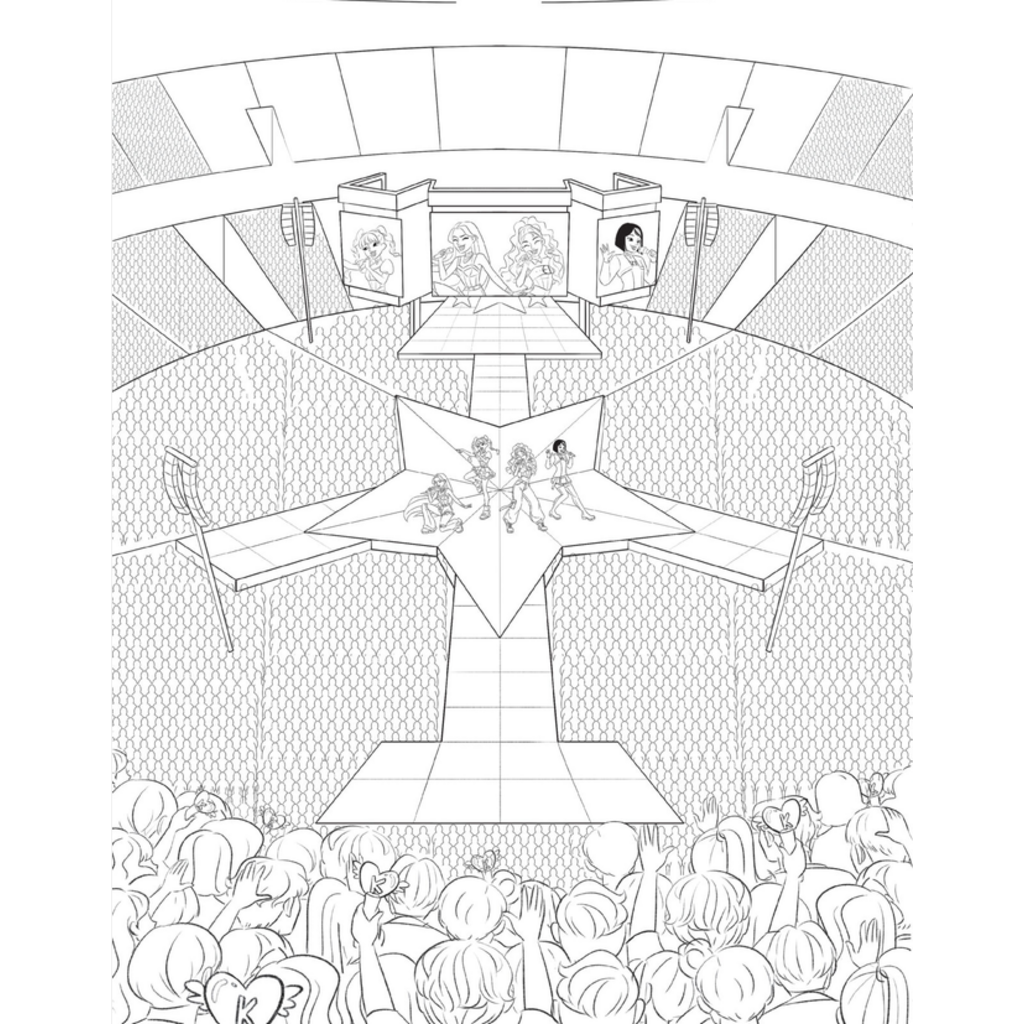 SCHOLASTIC K-POP GIRL POWER COLORING BOOK