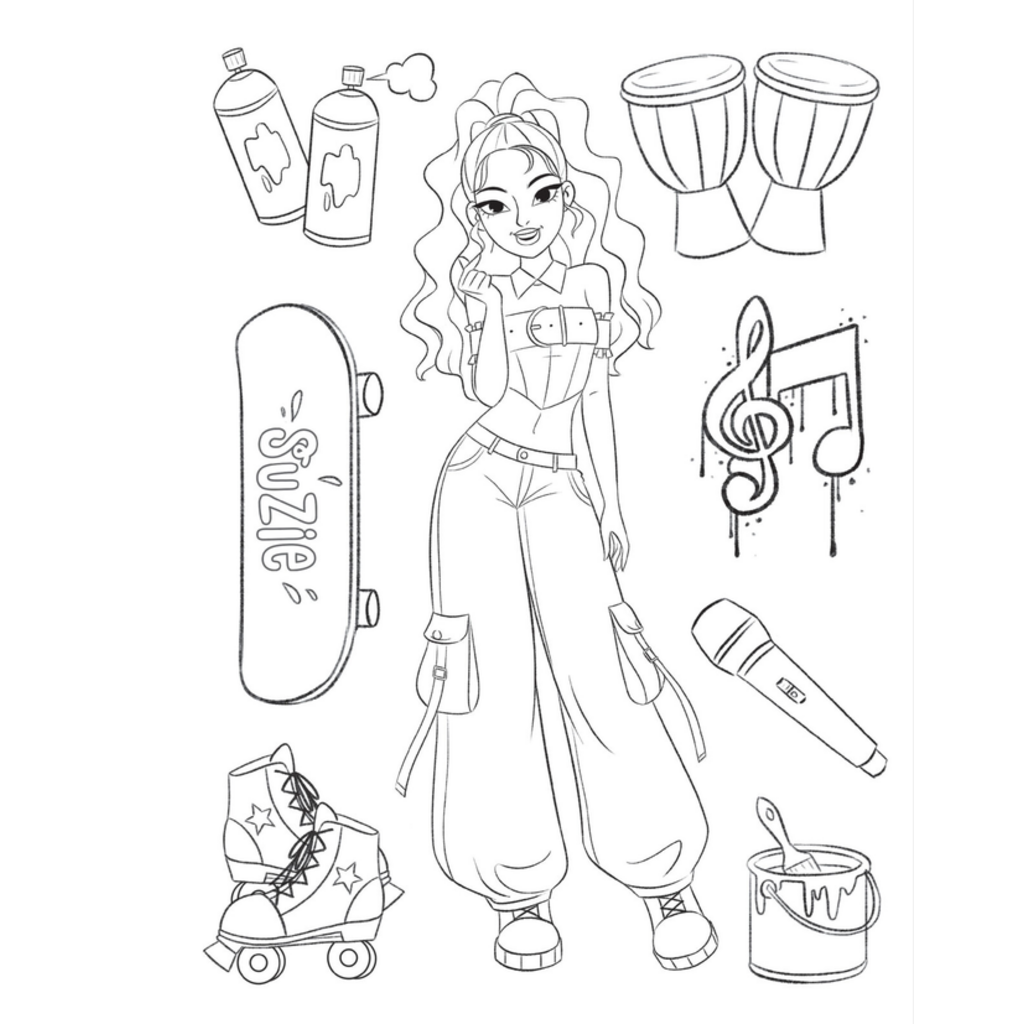 SCHOLASTIC K-POP GIRL POWER COLORING BOOK