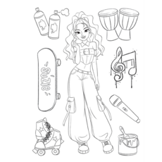 SCHOLASTIC K-POP GIRL POWER COLORING BOOK