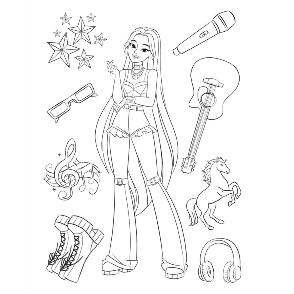 SCHOLASTIC K-POP GIRL POWER COLORING BOOK