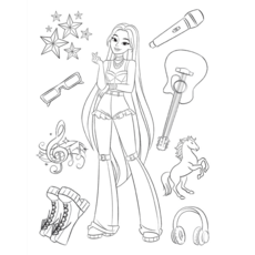 SCHOLASTIC K-POP GIRL POWER COLORING BOOK