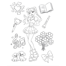SCHOLASTIC K-POP GIRL POWER COLORING BOOK