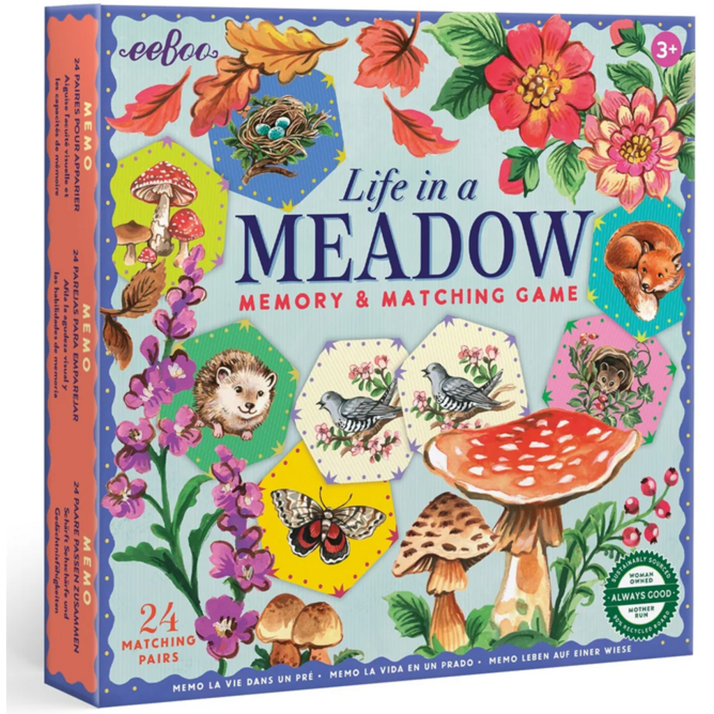 EEBOO LIFE IN A MEADOW MEMORY & MATCHING GAME