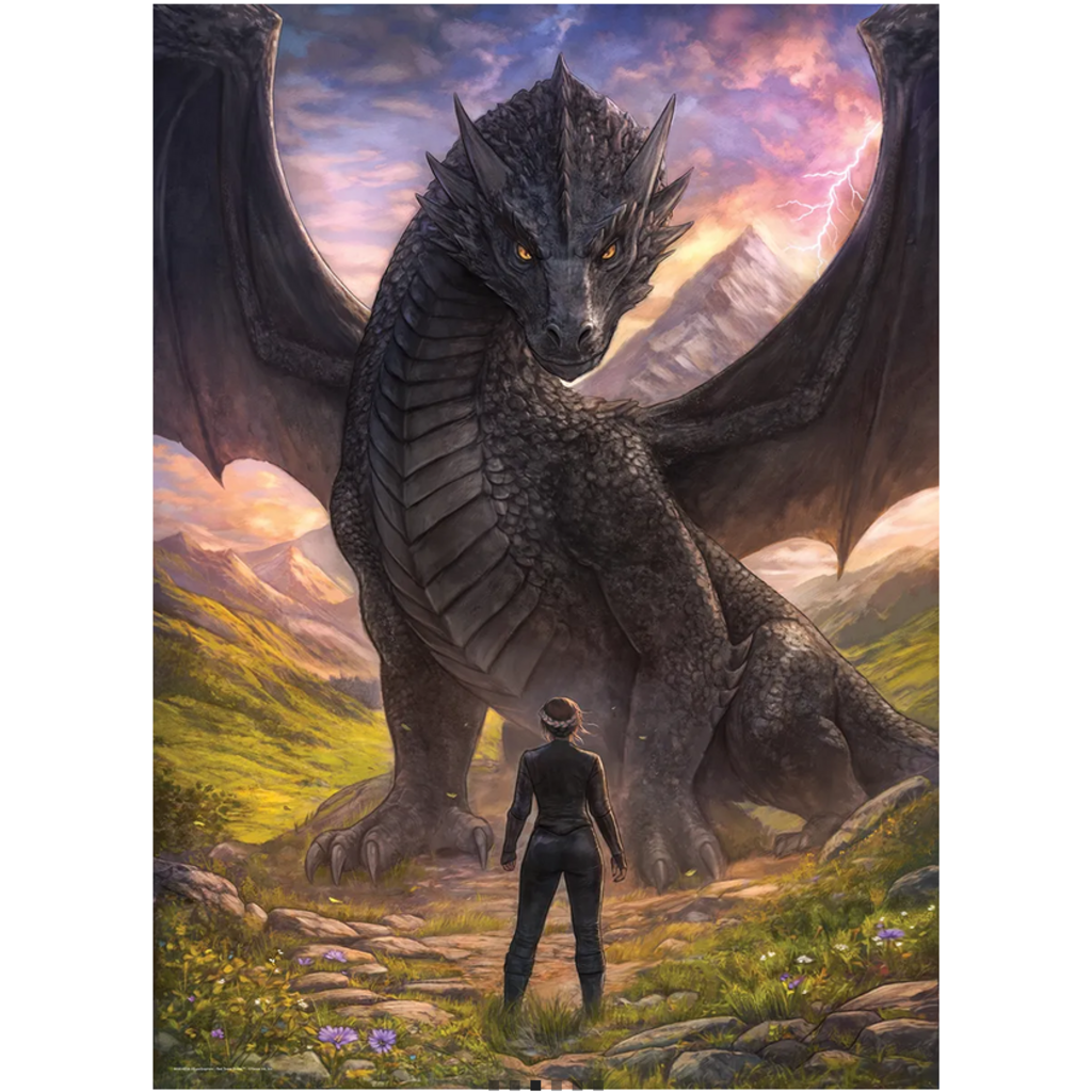 EUROGRAPHICS FOURTH WING VIOLET MEETS TAIRN 1000 PC PUZZLE