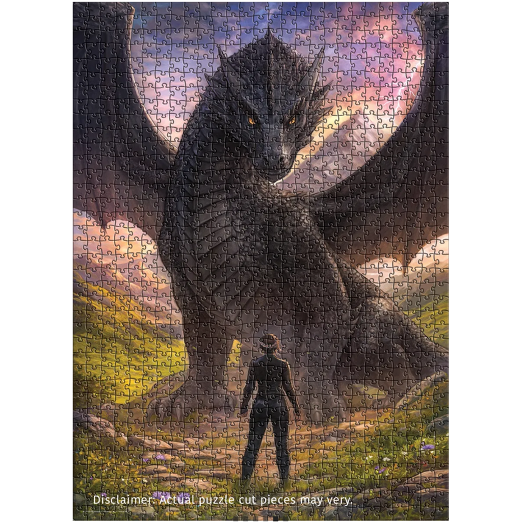 EUROGRAPHICS FOURTH WING VIOLET MEETS TAIRN 1000 PC PUZZLE