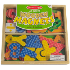 MELISSA AND DOUG WOODEN MAGNETS LETTERS & NUMBERS
